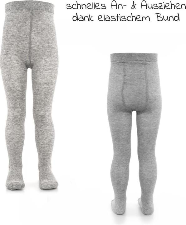 Produktbild La Loona LaLoona Baby-Strumpfhosen Strumpfhose 2er Pack - Grau Melange - (50/56)