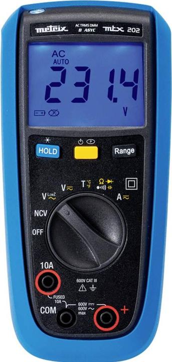 Metrix Multimetro portatile digitale MTX202 (CAT III 600V)