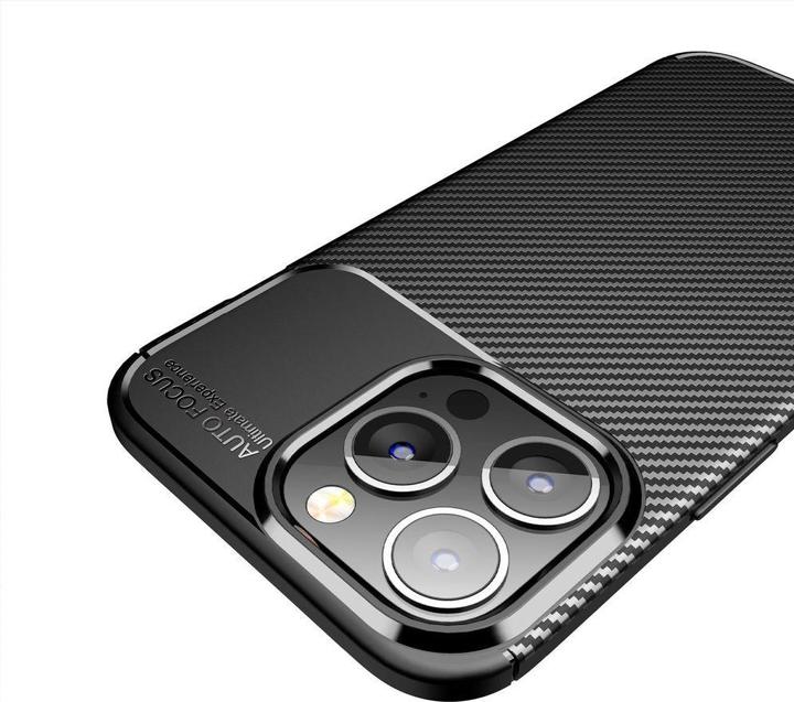 Actual product image Partner Telecom Back panel cover OEM Case CARBON PREMIUM for SAMSUNG A14 5G / A14 4G black (Samsung Galaxy A14, Samsung Galaxy A14 5G)