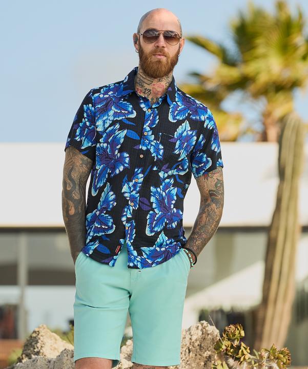Actual product image Joe Browns Lightweight Textured Floral Short Sleeve Shirt (XL)