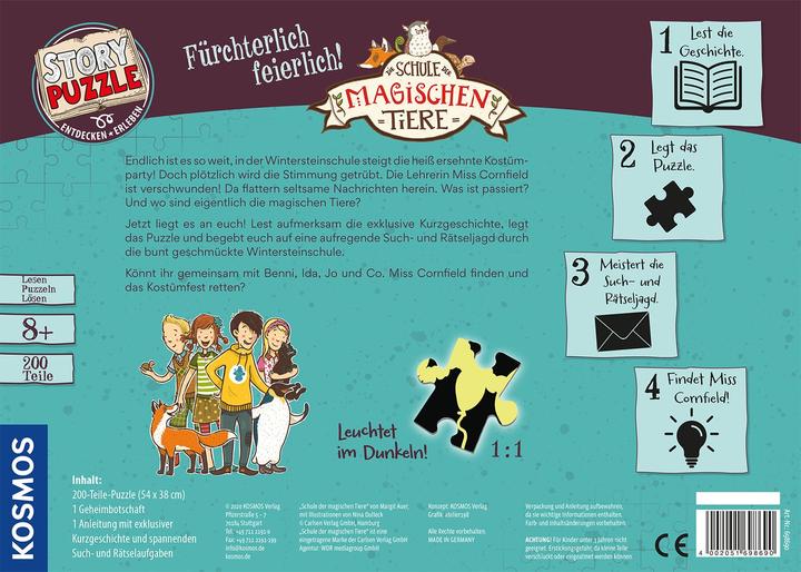 Actual product image Kosmos Story Puzzle: The school of magical animals - terribly solemn! (200 pieces)