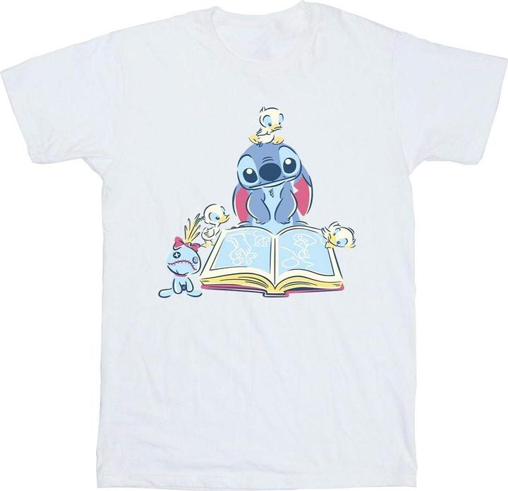 Disney Lilo & Stitch Reading A Book TShirt Mädchen