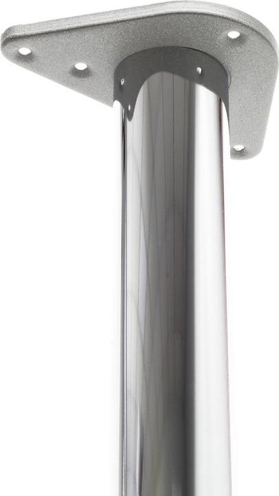 Image du produit Wiltec Pied de table Acier inoxydable Lot de 4 pieds Chromé Support de table Réglable 870mm Ø60mm