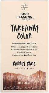 Actual product image Four Reasons Original Takeaway Color Carrot Cake 6.4 Copper Brown Demi-Permanent Hair Color Ammonia- (6.4 Copper brown)