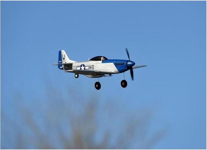 Image du produit Top-RC Warbird Mini P51D 450 mm, Bleu, RTF (Oiseau de guerre)