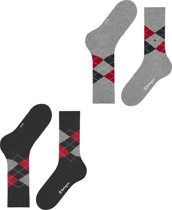 Etichetta energetica Burlington Socken Casual Bequem sitzend (Confezione da 2, 40 - 46)