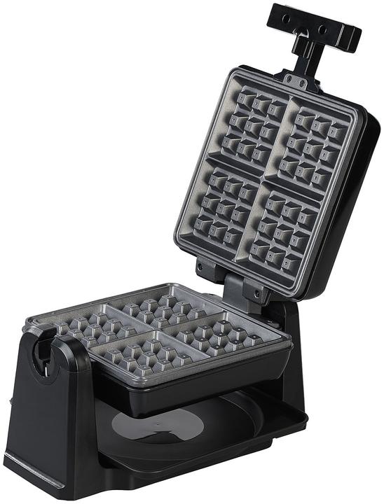 Produktbild Rosenstein & Söhne Drehbares Waffeleisen für eckige Belgische Waffeln