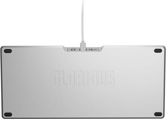 Actual product image Glorious GMMK 3 Pro 75 % Custom Gaming Keyboard - Pre-Built, ANSI (US), Fox Switches, silver (Cable)