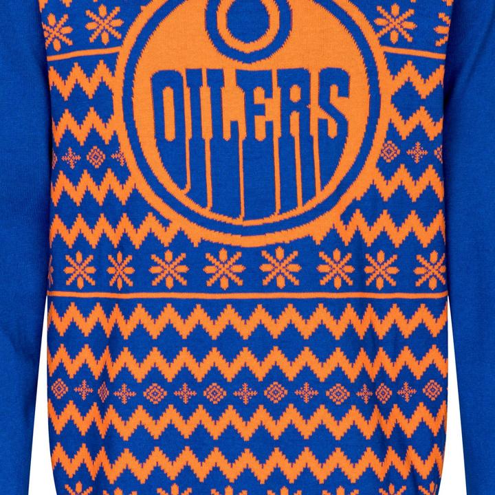 Actual product image Foco NFL Winter Ugly Sweater Knitted Sweater Edmonton Oilers - S (S)