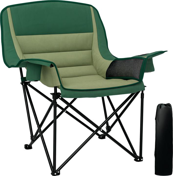 Outsunny Campingstuhl Oxfordstoff, Metall Grün
