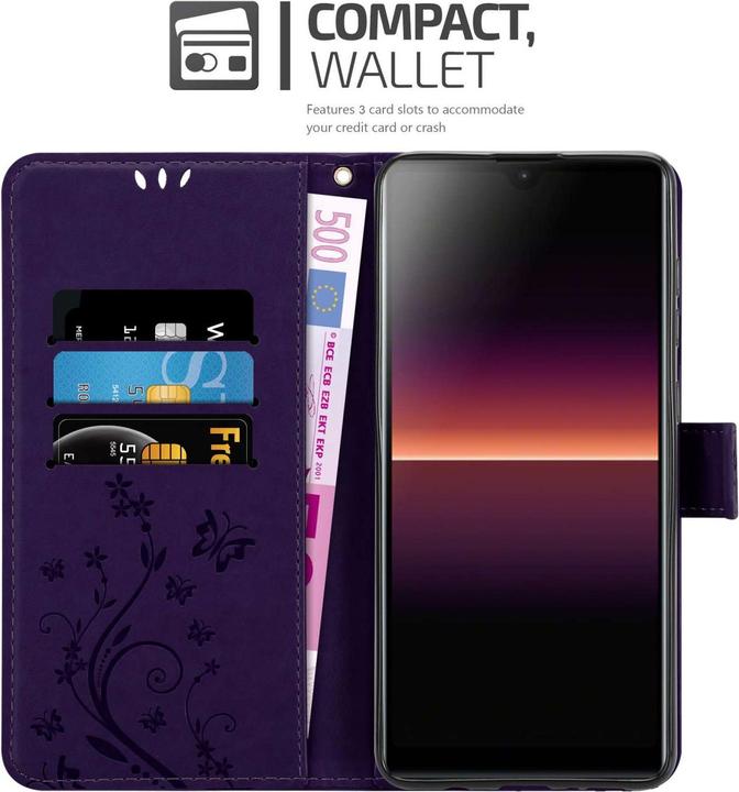 Produktbild Cadorabo Hülle für Sony Xperia L4 mit Blumen Muster (Sony Xperia L4)
