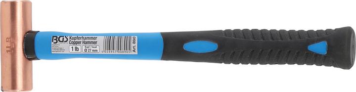 BGS Kupferhammer | Fiberglasstiel | Ø 27 mm | 454 g (1 lb) - Kopf