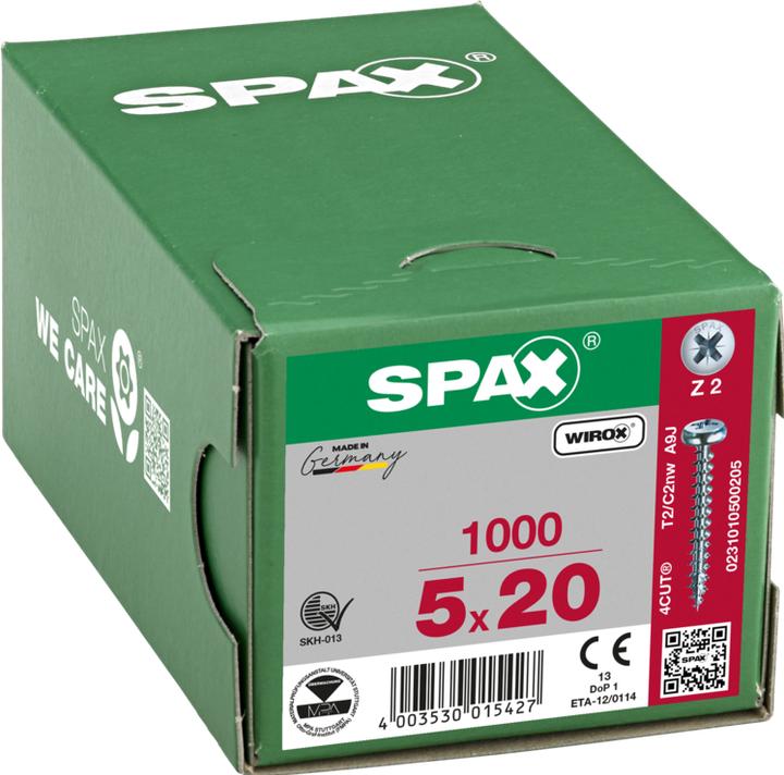 Immagine prodotto Spax Viti per truciolare PH PZ2 5,0x20 mm (1000 Viti per pezzo)