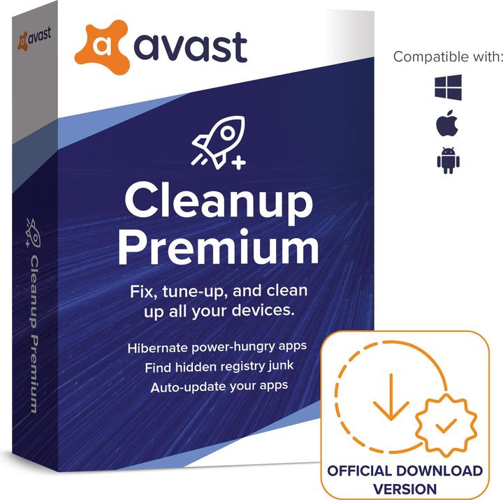 Avast Cleanup Premium (10 User, 10 Geräte/User, 12 Monate)