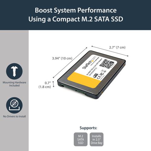 Image du produit StarTech Adaptateur SATA vers M.2