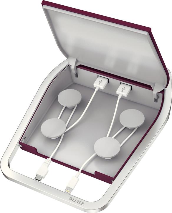 Produktbild Leitz Style - Batterieladegerät / Stromadapter + AC-Netzteil - 2.5 A - 2 Ausgabeanschl