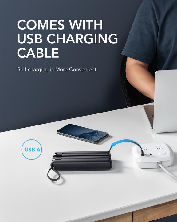 Produktbild Veger C20 Powerbank inkl. Kabel - 20'000mAh (20000 mAh, 10 W, 77 Wh)