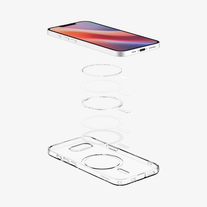 Actual product image Spigen Liquid Crystal MagFit TPU Back Cover Durchsichtig Apple iPhone 16e (Apple iPhone 16e)