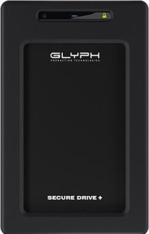 Actual product image Glyph SecureDrive+ Bluetooth, 1TB Encrypted HDD Drive with Bluetooth, Bus-powered, USB 3.2 Gen1, USB-C & T (1 TB)
