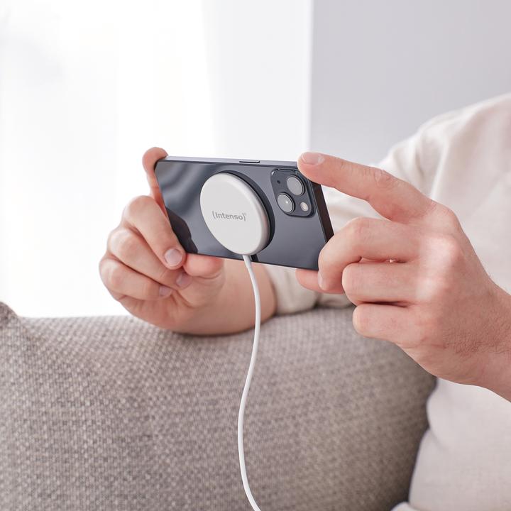 Image du produit Intenso Chargeur magnétique sans fil MW1 blanc (15 W)
