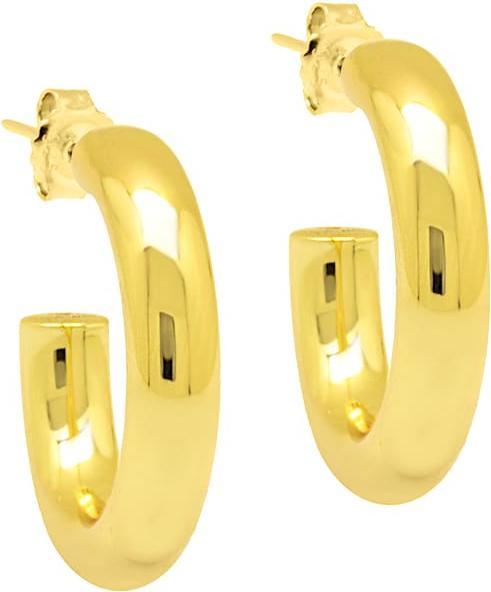 Candy Creoles Ellen, argento 925, placcato oro (Placcato oro 18k, Argento 925)