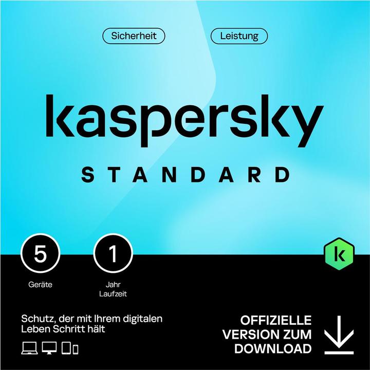 Kaspersky Standard (5 User, 1 Geräte/User, 12 Monate)