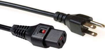 Actual product image Iec Lock 230V connection cable USA male - C13 lockable 2.00 m (2 m)