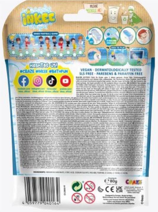 Actual product image Craze Inkee Fussall bath bomb with collectible figure (Bath bombs)