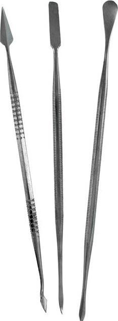 Actual product image Vallejo Set of 3 stainless steel carvers (T02002)