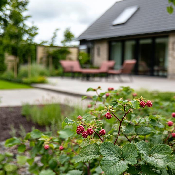 Actual product image Plant in a Box Rubus 'Tayberry' - blackberry and raspberry (25 cm)