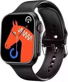 Actual product image iWear WS78 Plus 2.0" Infinite Display Alu-Ceramic Dual BT Call Smart Watch Heartrate monitor