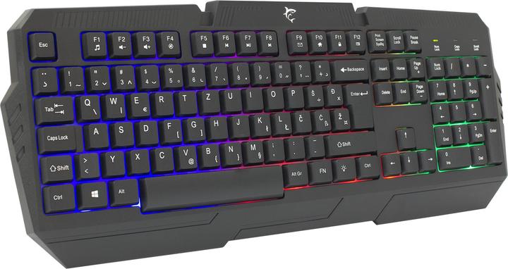 Image du produit Membrane Gaming Keyboard Shark Dakota, Rainbow LED backlight, US layout (US, Filaire)