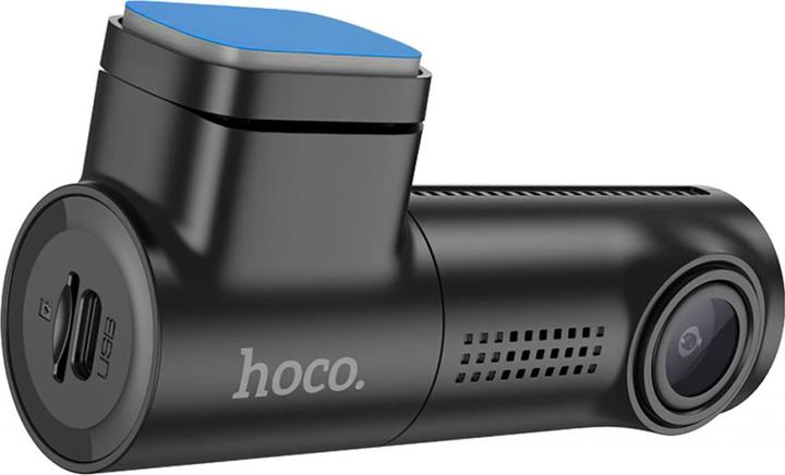 Hoco Headphone with microphone car camera with screen 0,96" 1080P/30fps DV1 black (Built-in microphone, Rechargeable battery, Bluetooth, Accelerometer, GPS receiver, Night vision, Built-in display, Full HD)
