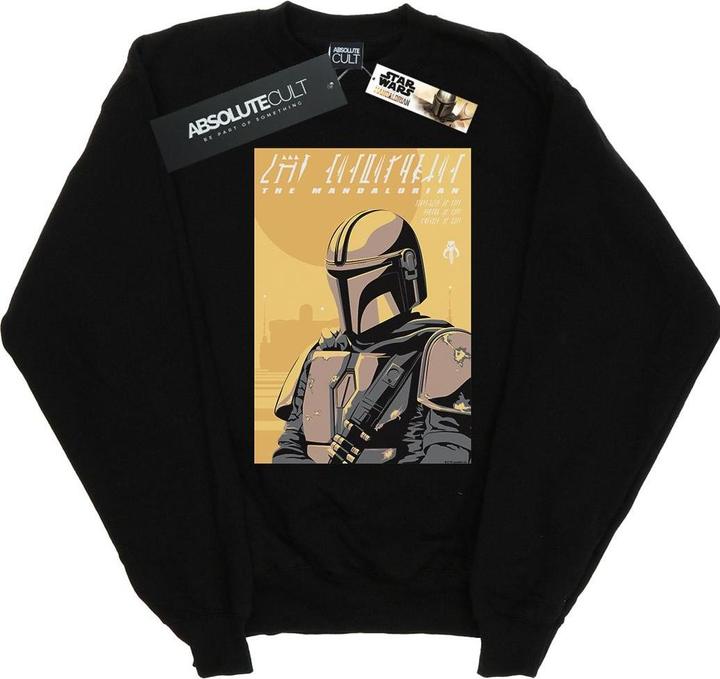 Star Wars The Mandalorian Art Poster Sweatshirt (L)