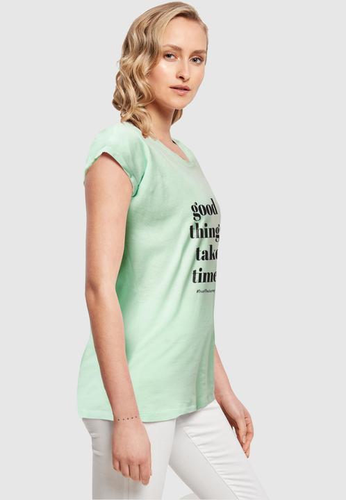 Immagine prodotto Merchcode Maglietta da donna "Le cose belle richiedono tempo" - 117487 (XS)