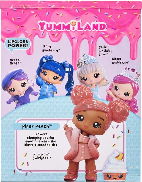 Produktbild MGA Yummiland Grosse Puppe + Lipgloss-Tier – Piper Peach