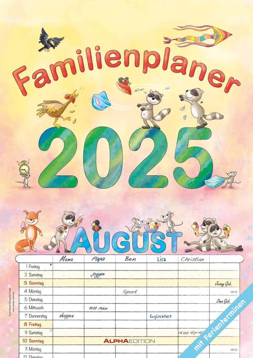 Produktbild Alpha Edition Familienplaner (29.7 x 42 cm, Kein Einband, Deutsch)
