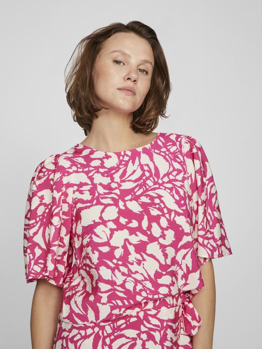 Actual product image Vila Round neck top with short sleeves (38)