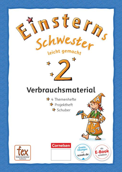 Immagine prodotto Einsterns Schwester - Sprache und Lesen - Neubearbeitung. 2. Schuljahr - Leicht gemacht (Tedesco, Alexandra Schwaighofer, Annette Schumpp, Roland Bauer, Daniela Dreier-Kuzuhara, Susanne Famulla, Katrin Pfeifer, 2018)