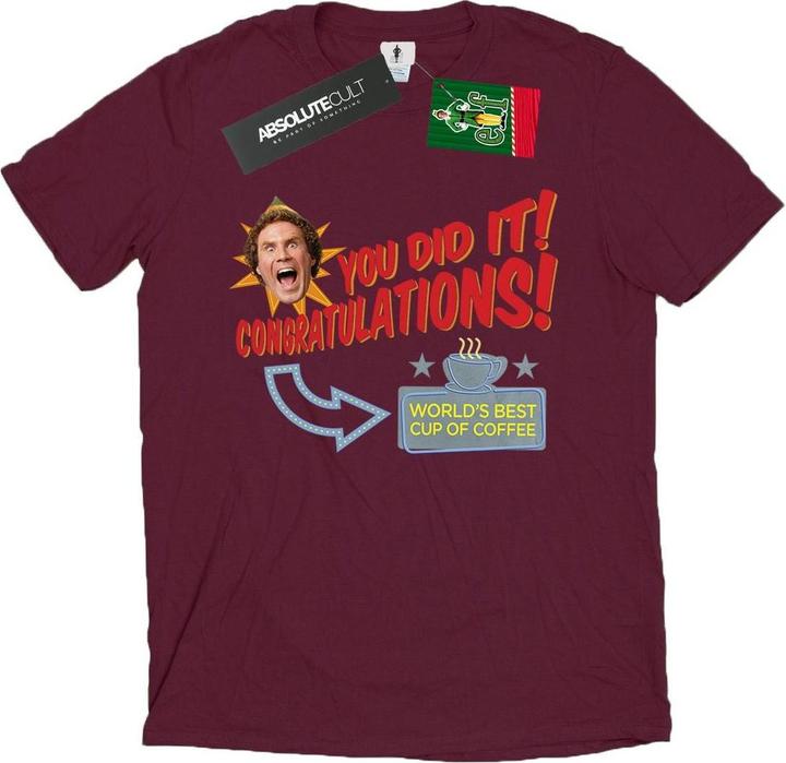 Elf World's Best Coffee TShirt (M)