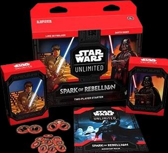 Actual product image Star Wars The spark of rebellion two-player starter box (German, English, Booster Pack)