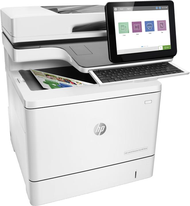 Actual product image HP LaserJet Enterprise Flow MFP M578c - multifunction printer - color - laser - leg (Laser, Colour)