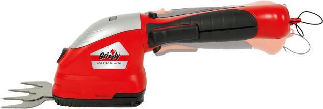 Produktbild Grizzly Cordless Grass / Hedge Trimmer 7.2V AGS 7280 D-Lion Set (Akkubetrieb)