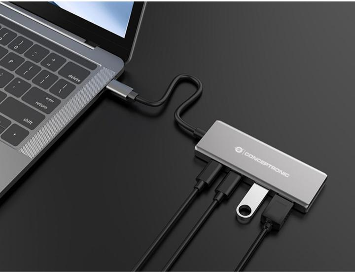 Actual product image Conceptronic HUBBIES15G (USB-C, 4 Ports)