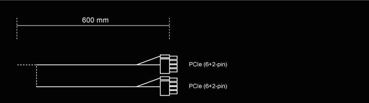 Image du produit be quiet! CP-6620 PCIe double câble pour les alimentations modulaires