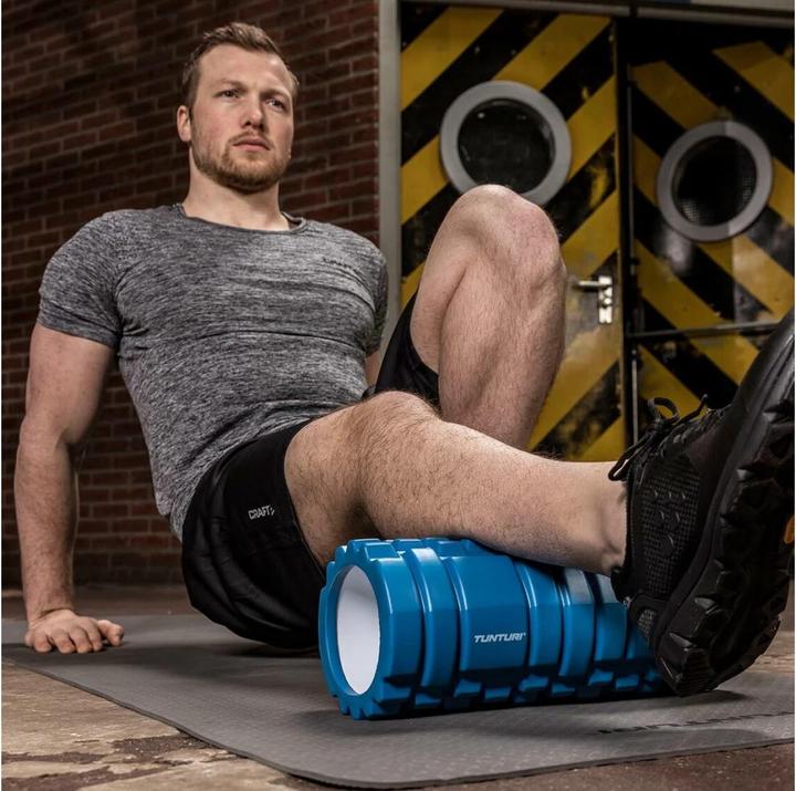 Produktbild Tunturi Yoga Schaumblock Massageroller 33 cm Blau
