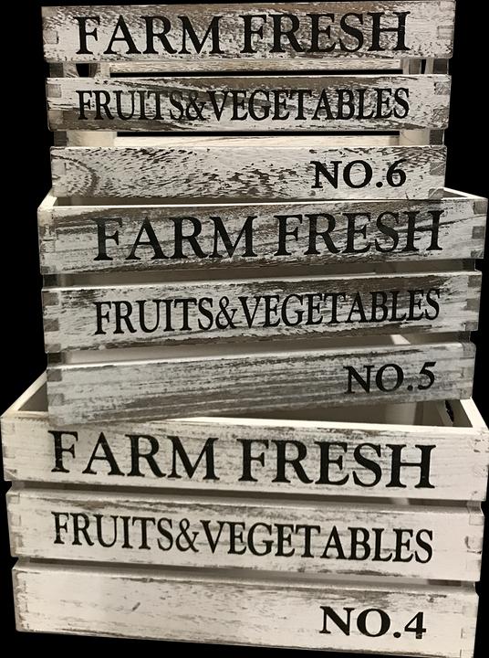Actual product image Mayer - the gift factory Gift Box whithe "Farm Fresh" empty - small (Gift box, 1 x)