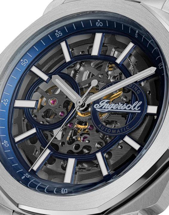 Produktbild Ingersoll 1892 Ingersoll I16403 Herrenuhr Ingersoll Outrider Automatik 44mm 5ATM (Skeleton-Uhr, 44 mm)