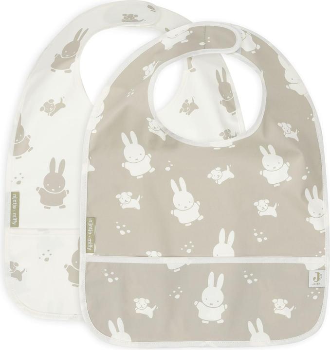 Produktbild Jollein Lätzchen wasserdicht 2 Stück Miffy&Snuffy (36 Monate)