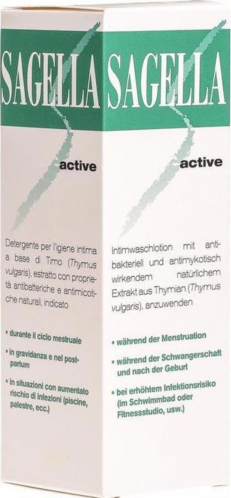 Actual product image Sagella active Intimate Wash Lotion (250 ml, Intimate washing lotion)
